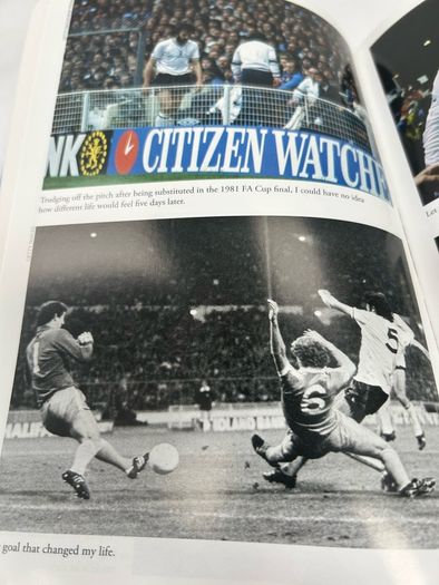 Hand Signed Ricky Villa Autobiography And Still Ricky Villa Spurs Football