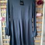 dress Bnwt navy jersey long sleeve mini dress size 10/12 Image 2