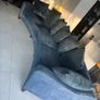 Pair of curved bespoke sofas Image 2
