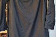 COS black 100% wool crepe dress