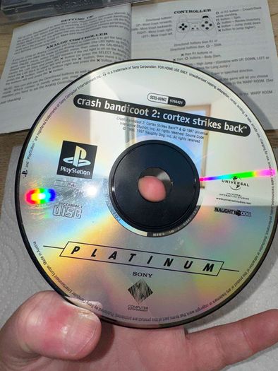 Crash Bandicoot 2 Cortex Strikes Back Platinum Complete in box PS1 Retro PlayStation 1