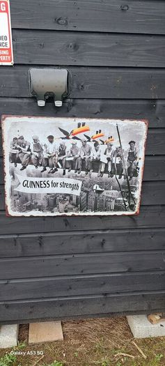 large Guinness  metal sign