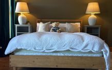 Pair Of French Style De stressed Bedside Tables