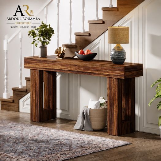 Rustic Brown Console Table  160cm