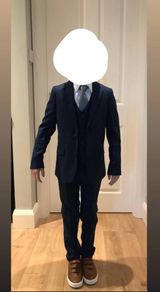 Boys navy communion suit