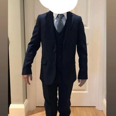Boys navy communion suit