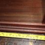 Mahogany glazed mirror back display case cabinet Image 9