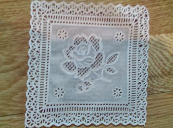 SMALL Oilcloth  Table Napkins x 4