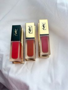 YSL Tatouage Couture Red Lip Stains/Lipstics Bundle Set of 3 Full Size Rare Shades