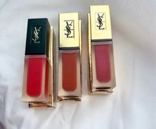 YSL Tatouage Couture Red Lip Stains/Lipstics Bundle Set of 3 Full Size Rare Shades