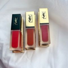 YSL Tatouage Couture Red Lip Stains/Lipstics Bundle Set of 3 Full Size Rare Shades