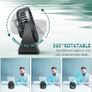 USB Desk Fan, Small Personal Fan,Table Fan Rechargeable 4000mAh Battery,5 Speed Silent Bed Fans with 360 Degree Rotatable Strong Airflow (FREE POSTAGE) Image 6