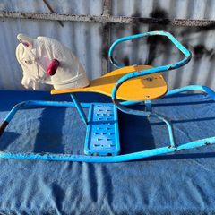 Vintage Leeway's child's rocking horse