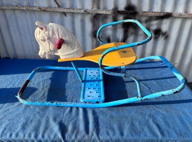 Vintage Leeway's child's rocking horse