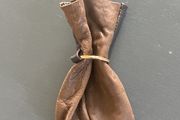 Vintage brown leather pouch