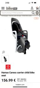 Child Bike Seat Hamax Caress