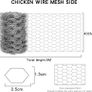NEW SALE | 400mm x 5m Galvanized Hexagonal Fencing Wire,Lightweight Chicken Wire Mesh with a Cutting Pliers,Cotton Gloves and 50 Pieces Image 4