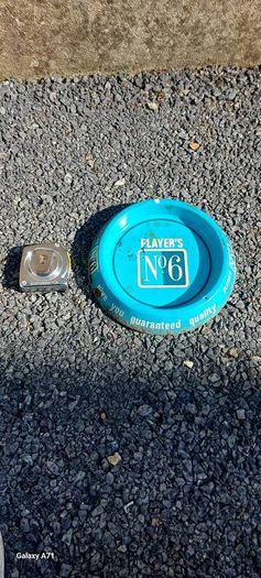 Players No 6 ,rare metal ashtray ,some wear and surface rust, sold as seen ,see pictures for condition, free shipping within Ireland thank you