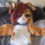 Fursuit head- posable ears and neck fur Image 7