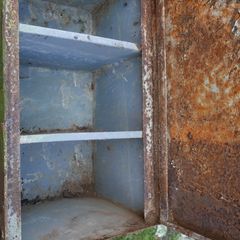 Vintage industrial Metal Cabinet ,Safe
