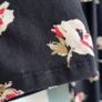 Miss Selfridge black floral print mini dress Sz 14UK Image 5