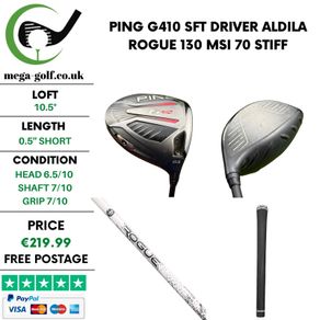 Ping G410 SFT Driver / 10.5 Degree / Aldila Rogue 130 MSI 70 Stiff