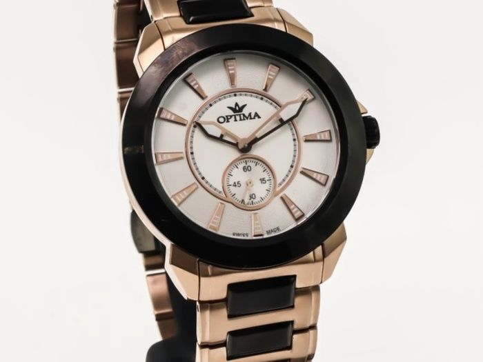 Optima, Swiss Made, Men Watch Rose Gold