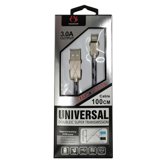3.0a 1m Lightning Cable Charger For Phones And Tablets Iphones Ipads