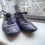 PRADA trainers shoes leather Navy Blue UK6&1/2 EU 40 Monte Carlo Model 4E2791 Image 3