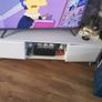 White gloss TV unit Image 4
