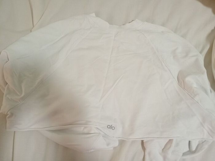 White long sleeve crop top