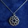 Vintage 925 Sterling Silver Celtic Knot Pendant and Necklace length 16" - 3g Image 3