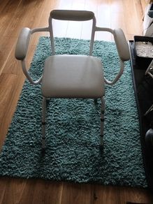 tubular steel shower stool