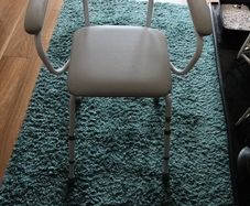 tubular steel shower stool