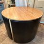 Round nested dining table and 4 chairs. Image 3