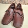mens MASSIMO DUTTI brown moccasin leather loafer driving shoes Size UK 10 EU 44 Image 6