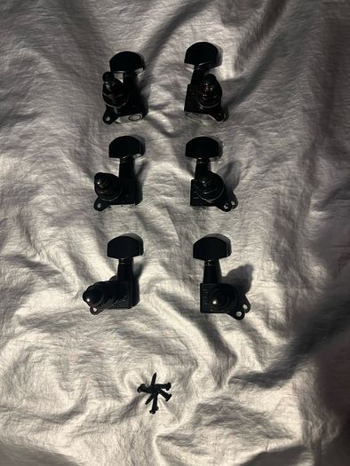 Electric guitar Tuners Machine heads 3 L x 3 R A-Side Set black Ibanez Gibson les Paul SG epiphone ESP PRS Jackson CHARVEL electric guitar parts accessories postage