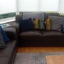 Three and Two seater leather sofa Image 2