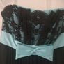 black lace strapless dress Image 2