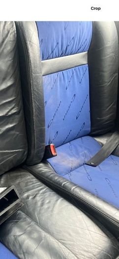 seat ibiza seats 6k2 blue half leather rare seats