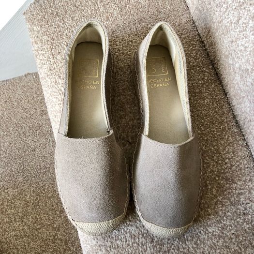 Brand new Star Love made in Spain leather espadrilles