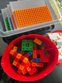 FREE Educational Pegboard & Linking Cubes Bundle