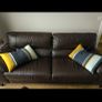Leather sofa 3 seater + 2 seater stool Image 2