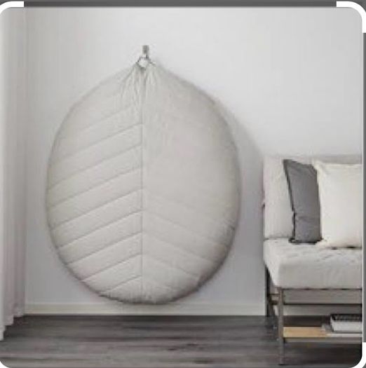 Large IKEA Dihult Pouffe Floor Cushion (Natural)