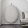 Large IKEA Dihult Pouffe Floor Cushion (Natural) Image 2