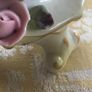vintage porcelain posy ring vase & candle holders Image 6