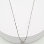 925 Silver Cubic Zirconia Halo Amethyst Necklace Image 5