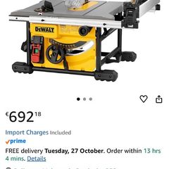 Dewalt DWE7485 Compact Table Saw 250mm 110v (Brand new)