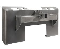 1/4" Skid Steer Attachment Plate, Skid Steer Mount Plate with 2.28" Hitch Receiver, Quick Attachment Loader Plate, Compatible with Deere, Kubota, Bobcat