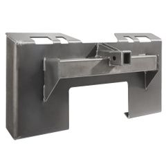 1/4" Skid Steer Attachment Plate, Skid Steer Mount Plate with 2.28" Hitch Receiver, Quick Attachment Loader Plate, Compatible with Deere, Kubota, Bobcat